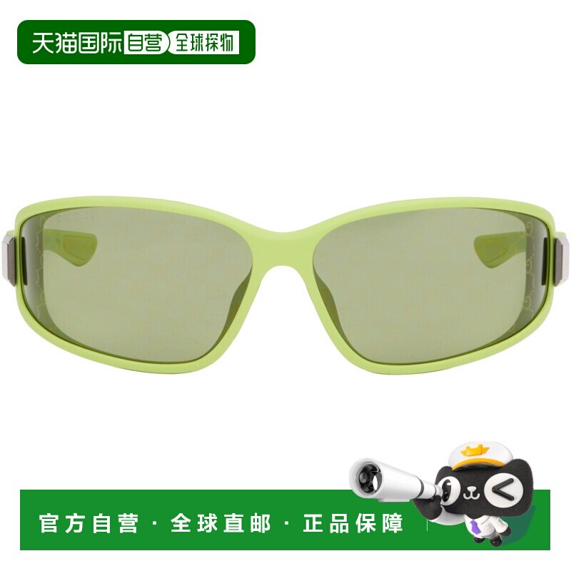 Gucci 古驰 男士 绿色 Lettering Mountain Pack 太阳镜 GG2011S0