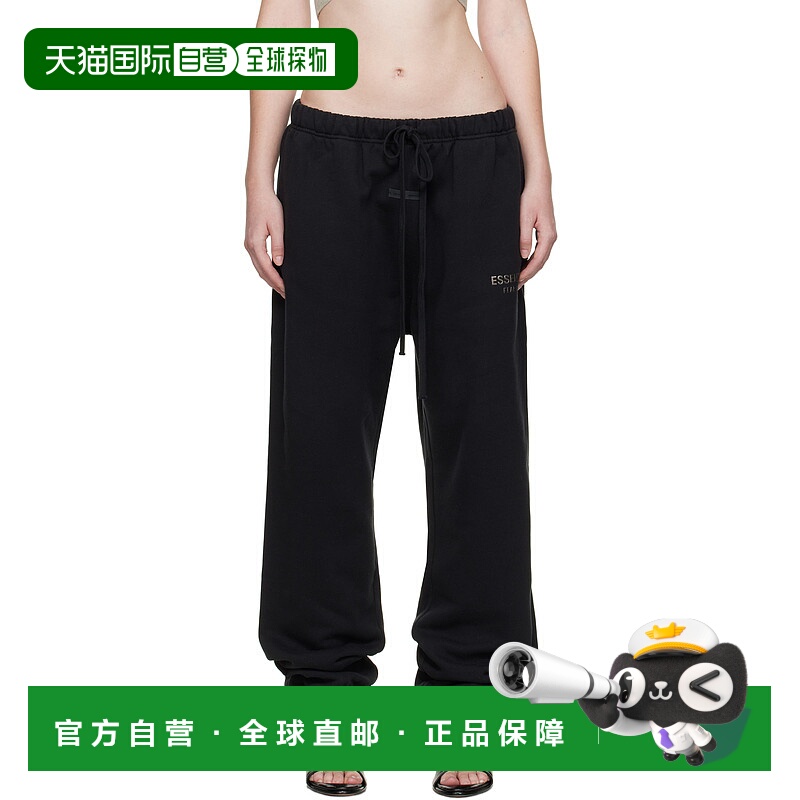 1h可退 潮奢 Essentials 女士 黑色 Classic 运动裤 130SP255440F