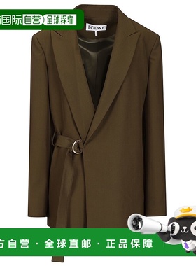 LOEWE 女士外套 S359Y03XAE4160 SS2026 绿色 DRAPED JACKET