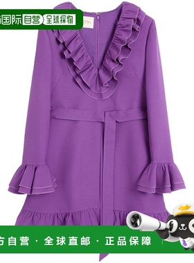 VALENTINO 女士连衣裙 BVAES61CFR1B CO 紫色