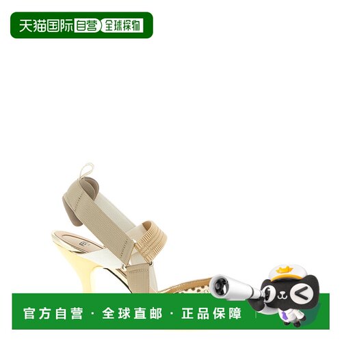 FENDI 女士高跟鞋 8J8951AY1DF1WCN SS2026 浅棕色 Colibri 高跟