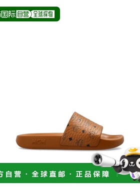 MCM 女士拖鞋 MESGSMM040CO SS2026 棕色 Monogram slides凉鞋