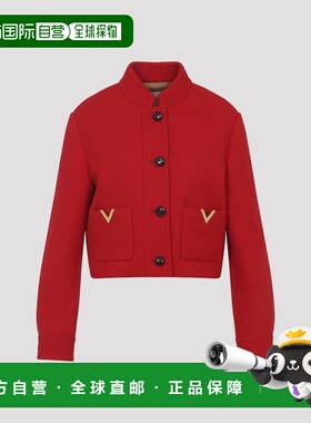 VALENTINO 女士夹克 8B3CJ5C55KJ257 SS2026 红色 Caban Drill Ja