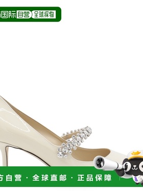 潮奢 Jimmy Choo 周仰杰 女士 白色皮质浅口鞋 BINGPUMP65PAT0809