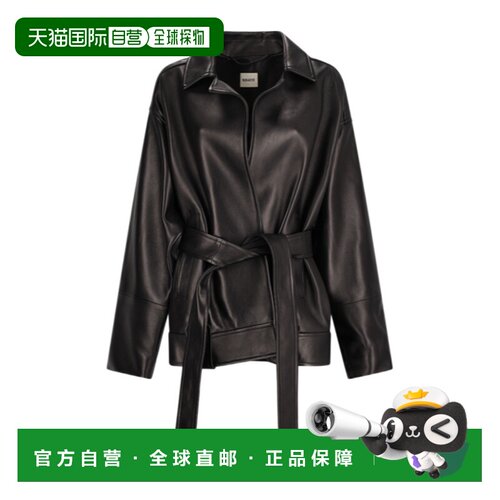KHAITE 女士皮衣 6239101200 AW2026 黑色 翻领皮夹支付后1h可退