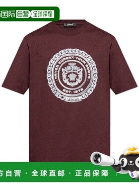VERSACE 男士T恤 10133021A134022LE00 SS2025 红色范思哲