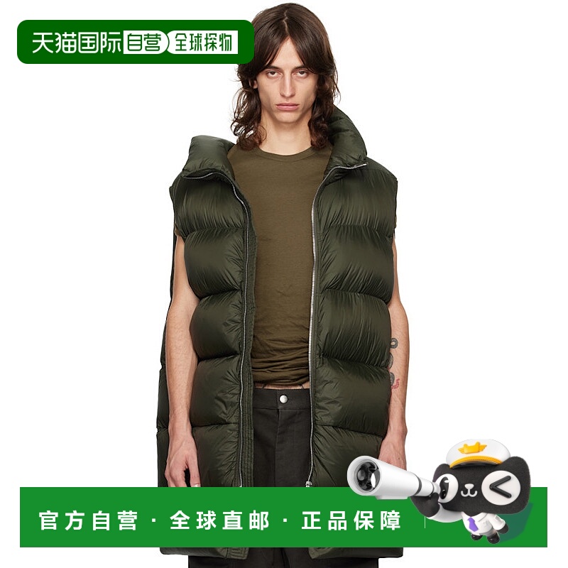 1h可退 rick owens 男士 背心马甲羽绒