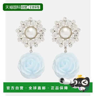 1h可退 潮奢 magda butrym 女士 花饰精饰耳环 blue蓝色 舒适时尚