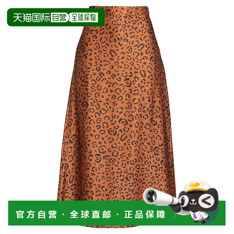 1h可退 潮奢 FARM RIO 女士 中长半身裙 brown棕色 舒适时尚