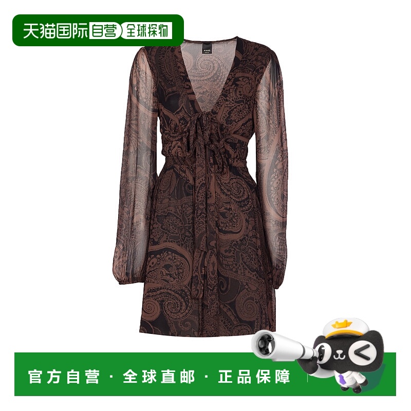 1h可退 PINKO 女士连衣裙 106744A389ZL1 AW2025 深棕色