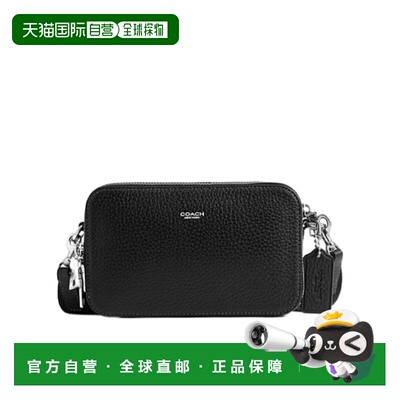 COACH 男士斜挎包 CEB30BLK SS2026 黑色 Clinton 斜挎包