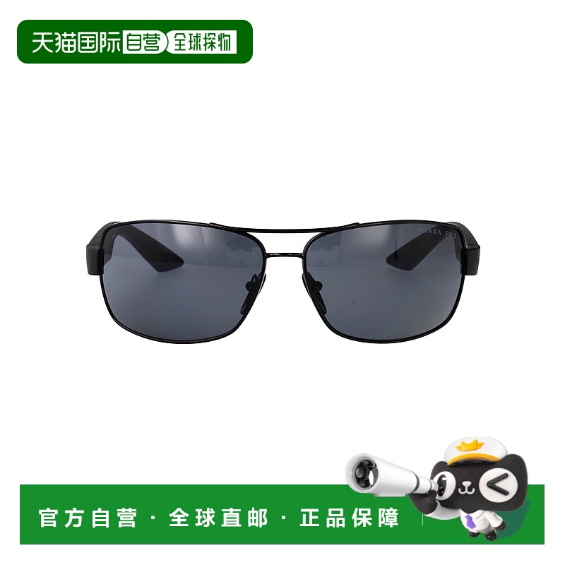 1h可退 PRADA 男士太阳镜 0PS50ZS1AB02G SS2025 黑色 Sunglasses