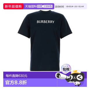 BURBERRY 男士T恤 8122388A1222 SS2026 蓝色男装