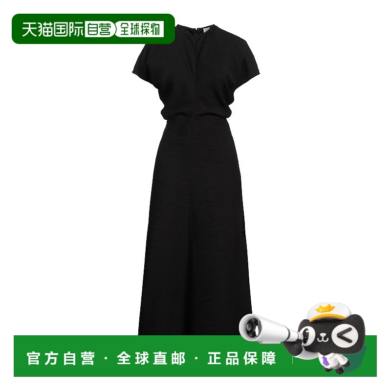 1h可退 潮奢 TOTÊME 女士 长款连衣裙 black黑色 舒适时尚