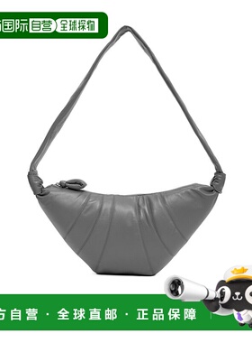 LEMAIRE 女士斜挎包 BG0001LL095BK345 AW2025 灰色单肩包枕头包