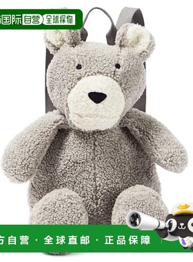 1h可退 潮奢 il gufo 女童 泰迪熊背包童装 grey灰色 舒适时尚