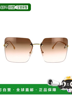 1h可退 FENDI 女士太阳镜 FE4082US30T AW2025 棕色 Fendi FE4082