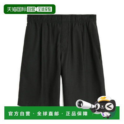 OUR LEGACY 男士短裤 M2264LSB SS2026 黑色 松紧腰短裤