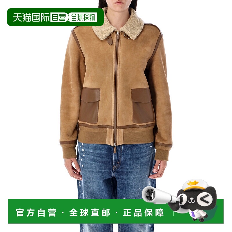1h可退 潮奢 Ralph Lauren 拉尔夫劳伦 女士 MORRISON 毛羊皮夹克