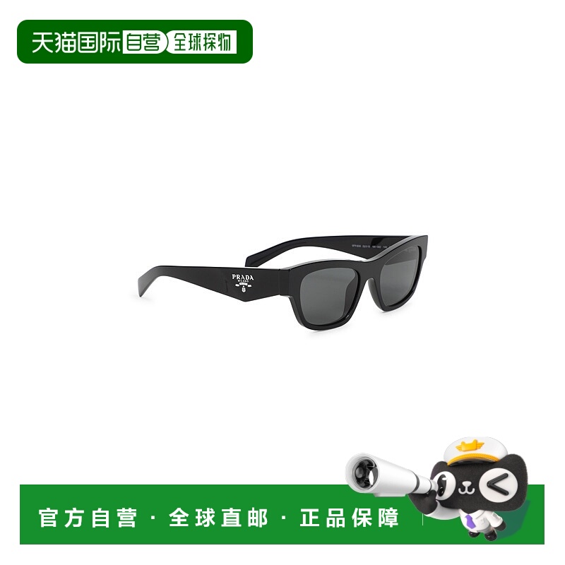 1h可退 PRADA 女士太阳镜 0PRB09S16K08Z SS2025 黑色 0PR B09S