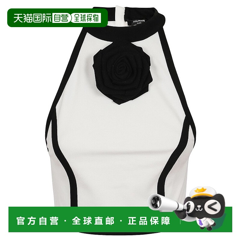 1h可退 潮奢 Balmain 巴尔曼 女士 挂脖背心 CF0AE095JI50