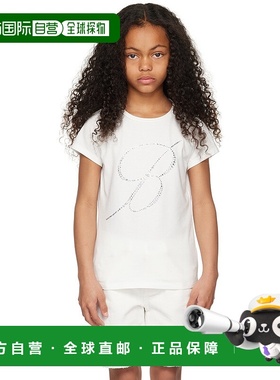 1h可退 潮奢 Miss Blumarine 男童 白色 Moda 儿童 T 恤童装 IA30