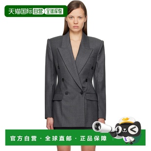 纪梵希 Givenchy 女士 灰色双排扣西装 BW30M81Y 1h可退 外套 潮奢