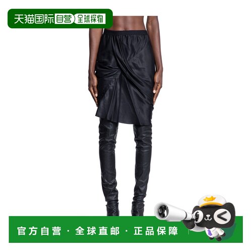 1h可退 RICK OWENS 女士半身裙 RP02E4347HSCH09 AW2025 黑色