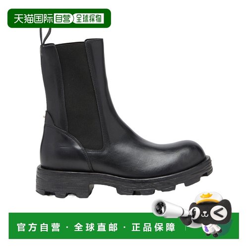 DIESEL 女士高跟鞋 Y03080P0927T8013 SS2025 黑色 圆头短筒靴