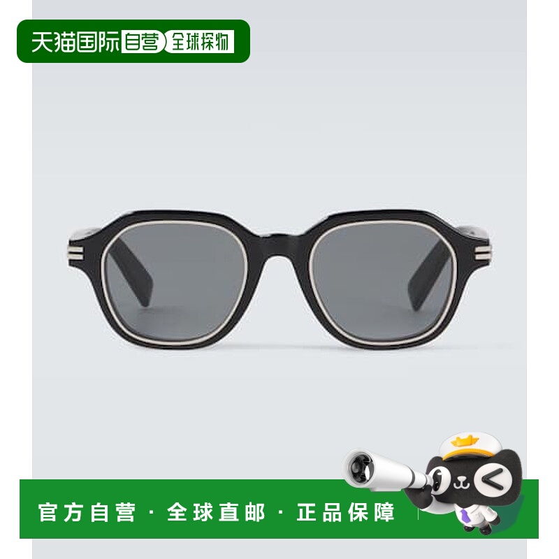 1h可退 潮奢 Zegna 杰尼亚 男士 方框太阳眼镜 black黑色 舒适时