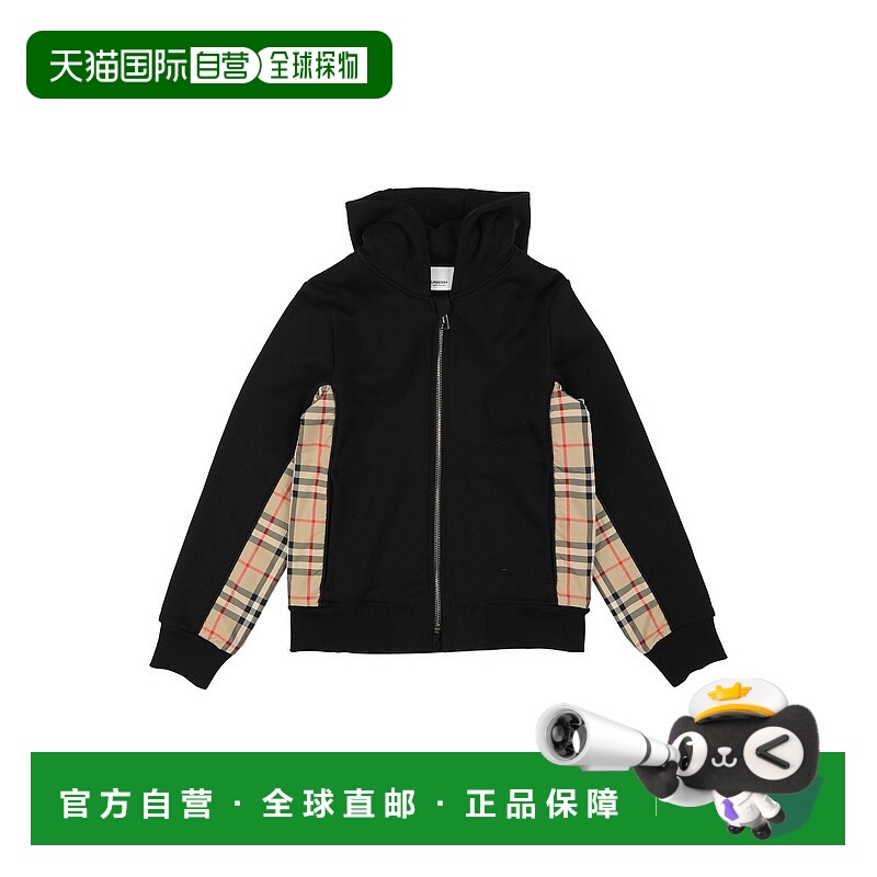 1h可退 潮奢 Burberry 巴宝莉 男童 运动衫童装 black黑色 舒适时