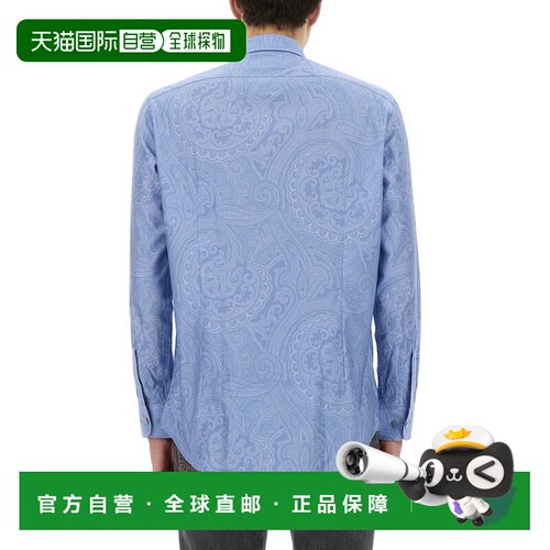 ETRO 男士衬衫 MRIB000199SA493X0880 SS2025 浅蓝色
