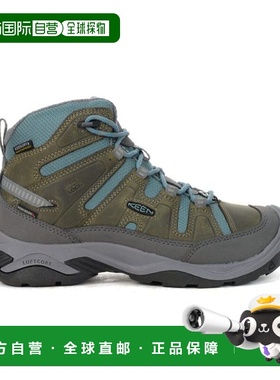 Keen 女士 Circadia Mid Polar 钢灰色/北大西洋色 防水冬季靴 10