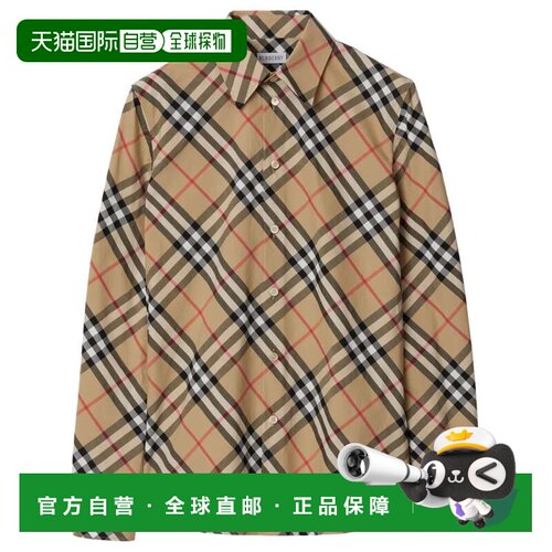 Burberry 巴宝莉 女士 长袖格纹衬衫 8106163