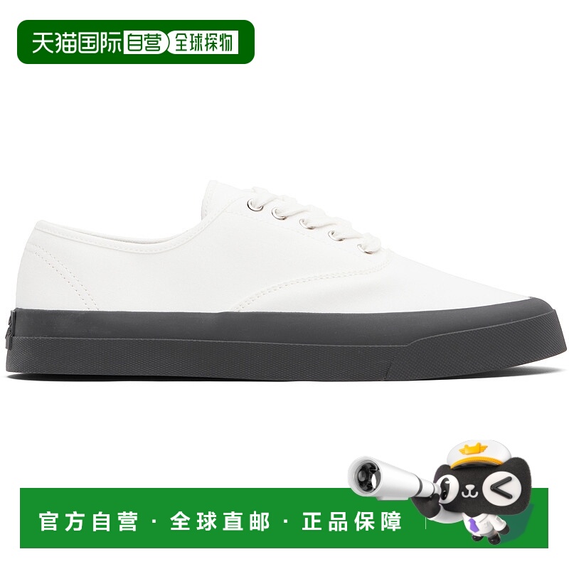 1h可退 潮奢 MAISON KITSUNE 男士 白色 Canvas Lace-Up 运动鞋 O