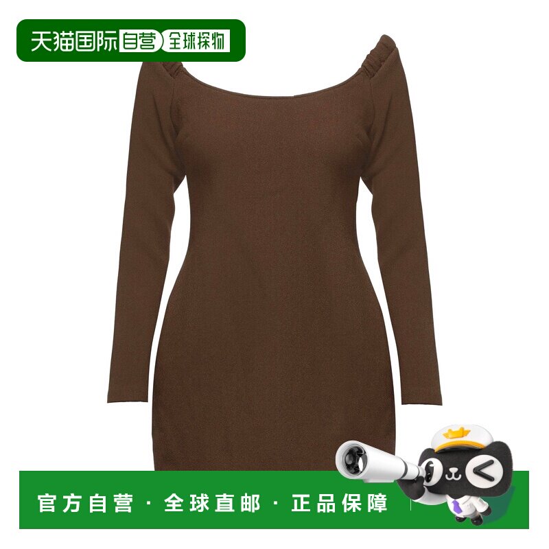 1h可退 潮奢 KHAITE 女士 短款连衣裙 brown棕色 舒适时尚,女装/女士精品,连衣裙,淘宝优惠券,粉丝福利购,淘宝优惠卷