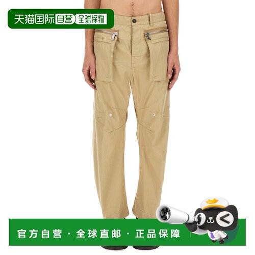 1h可退 DSQUARED2 男士休闲裤 S74KB0924 AW2024 浅棕色
