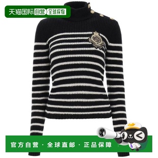 AW2023 BF1KF01284KEECJ 黑色羊绒 女士针织毛衣 BALMAIN