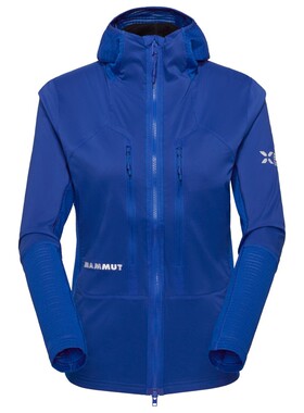 Mammut 女士户外冲锋衣 1057120EIGERBLUE CO 蓝色猛犸象夹克