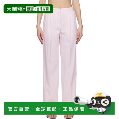 1h可退 潮奢 TOTÊME 女士 粉色 Slanted Pocket 长裤 252WRB0246F