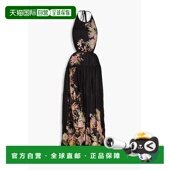 连衣裙 1h可退 0934D 女士 剪口印花亚麻挂脖长款 潮奢 ZIMMERMANN