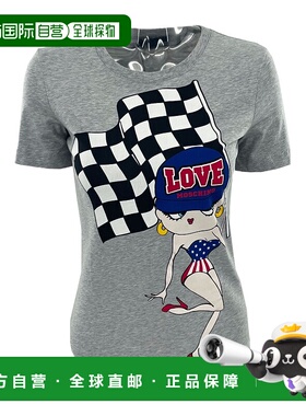 1h可退 MOSCHINO 女士衬衫 W4F1402E1257B588 AW2024 灰色短袖