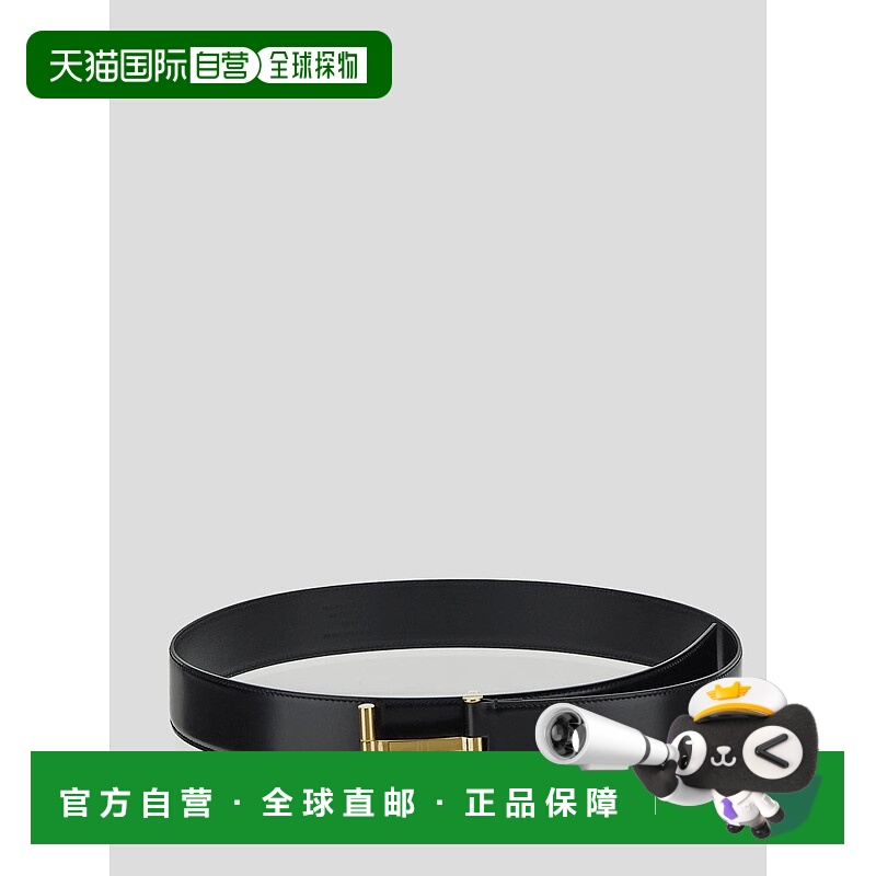 1h可退 TOM FORD 男士腰带 TB154LCL052G1N001 AW2024 黑色牛皮