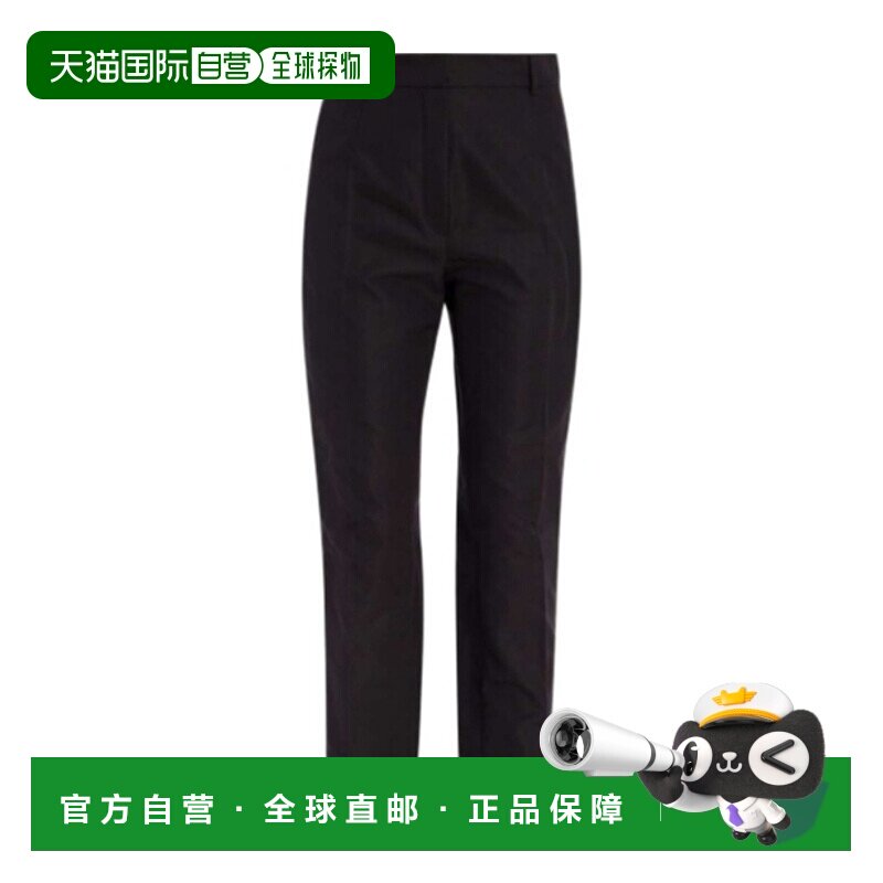 DIOR 女士休闲裤 521P06A7050X9000 SS2025 黑色 腰带环休闲裤