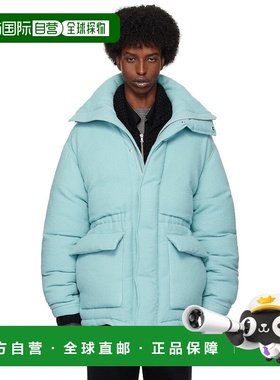 1h可退 潮奢 AURALEE 男士 蓝色羽绒夹克 A24AC01AS