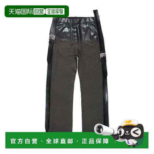 ACNE STUDIOS 女士休闲裤 AK1047BQ9 SS2026 黑色 腰带袢休闲裤