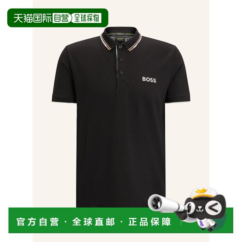 BOSS 男士T恤 100126582913001 CO 黑色 Functional polo short P