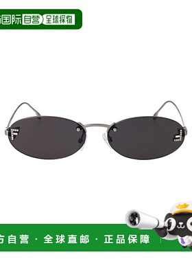FENDI 女士眼镜 FE4075US12A AW2024 灰色 Eyewear 圆框太阳镜