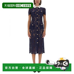 潮奢 蕾丝中长连衣裙 Self 女士 PF25020MBLBLUE Portrait 1h可退