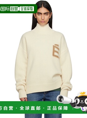 1h可退 潮奢 Études 女士 灰白色高领毛衣 H24MMKNI61002